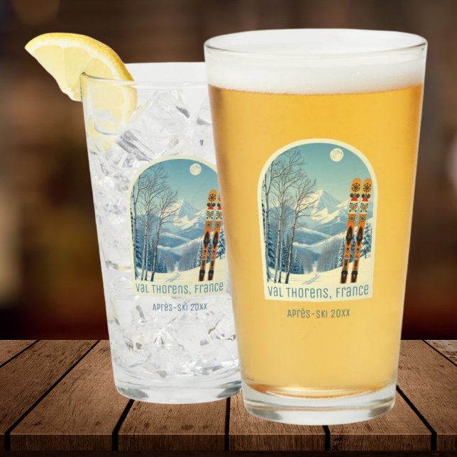 Vacances à Val Thorens France après verre de bière (Créateur téléchargé)