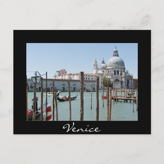 Vacances à Venise paysage carte postale en texte n (Devant)