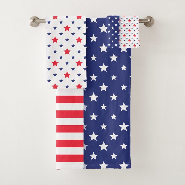 Vacances Américaines (Red, white and blue towel set!)