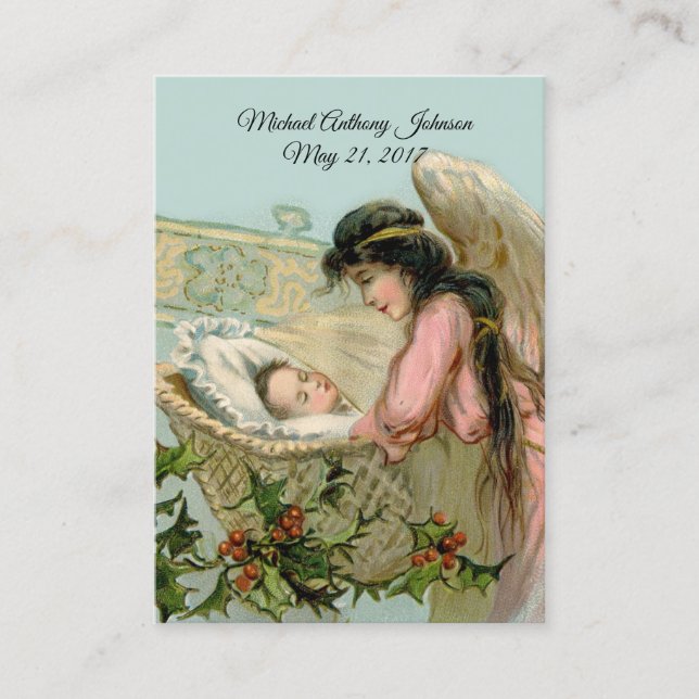 Vacances Baptême de Noël Carte Sainte (Devant)