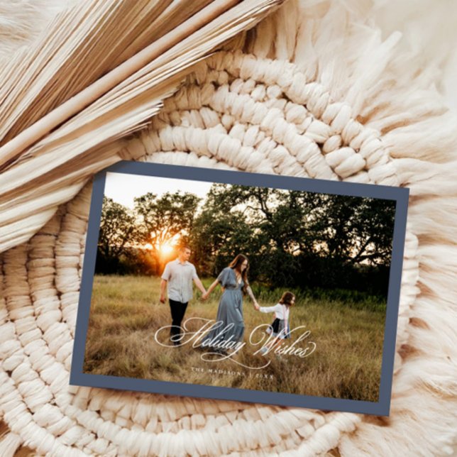 Vacances Boho Noël Salutation Carte photo (Créateur téléchargé)