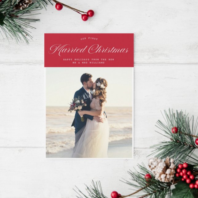 Vacances calligraphie moderne faire-part mariage (Créateur téléchargé)