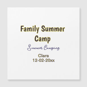 Vacances de camping en famille ajoutez nom dateÉté