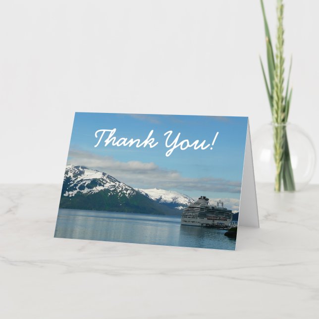 Vacances de croisière en Alaska Merci de votre vis (Recto)