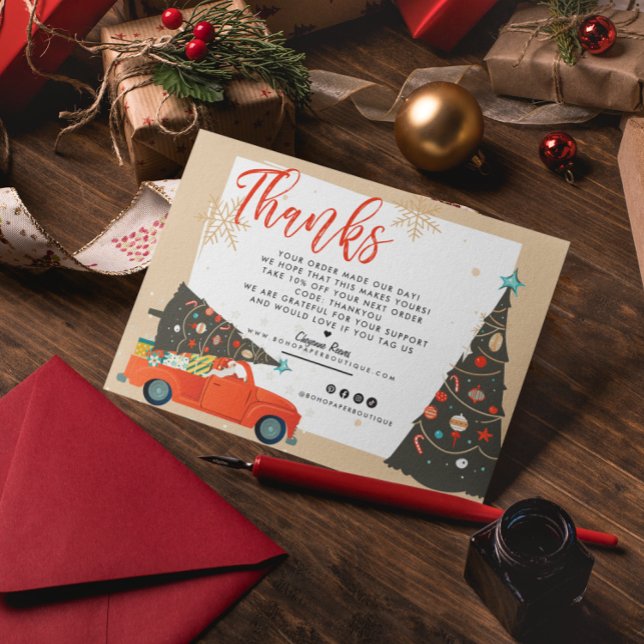 Vacances de Noël | Merci à nos clients commerciaux (Créateur téléchargé)