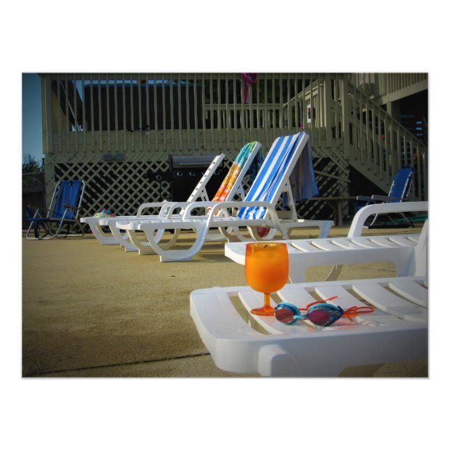 "Vacances d'été faites correctement" Photo Imprime (Devant)