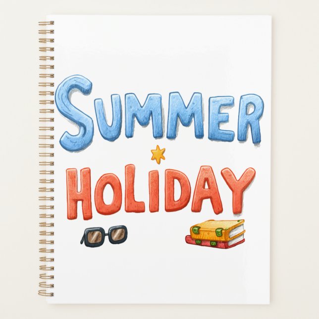 Vacances d'été - Vacances d'été Texte avec vacance (Devant)