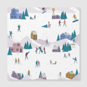 Vacances d'hiver dans les Alpes : personnes active