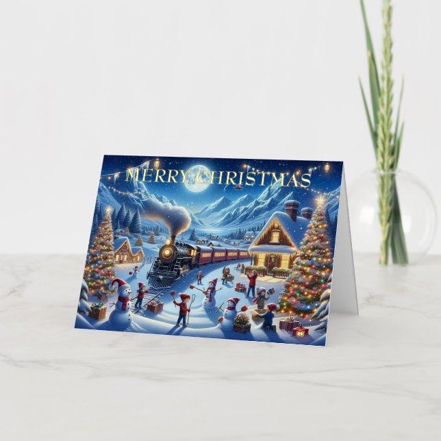 Vacances d'hiver Express peinture de train (Recto)