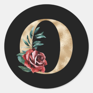 Vacances d'hiver initiales autocollant lettre O