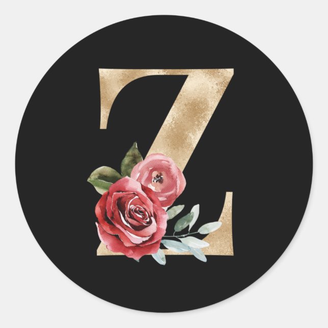 Vacances d'hiver initiales autocollant lettre Z (Devant)