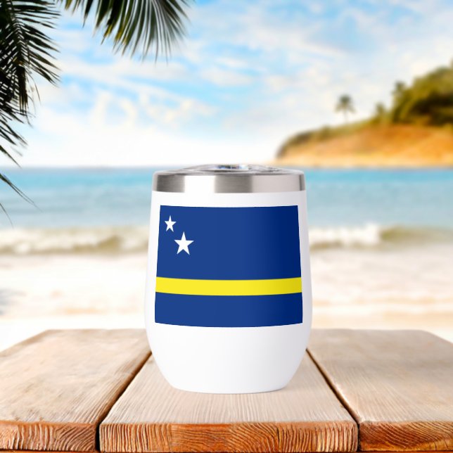 Vacances Drapeau National Patriotique Curaçao (Plage (pivotée))