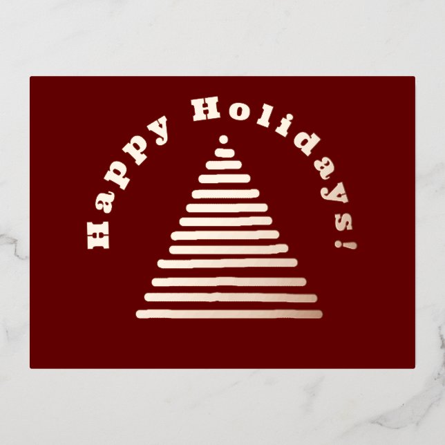 Vacances En Aluminium Carte postale - Arbre de Noël (Recto)