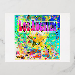 Vacances En Aluminium Carte postale de l'époque de Los Angeles