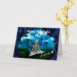 Vacances En Aluminium Fée squelette - Carte de la Saint-Valentin