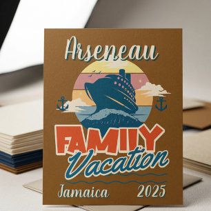 Vacances en croisière familiale Brun/Bleu Personna