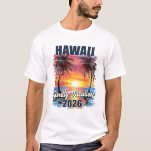 Vacances en famille à Hawaï 2026 T-shirts assortis