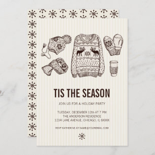 Vacances Essentiels Fête Invitation