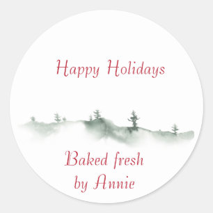 Vacances Étiquette d'hiver