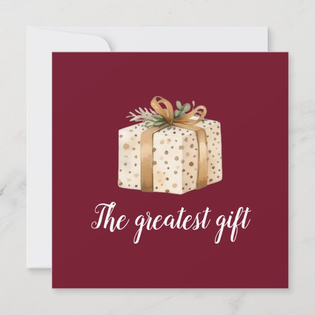 Vacances Faire-part de naissance bébé hiver (Devant)