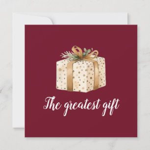 Vacances Faire-part de naissance bébé hiver