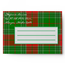 Vacances Green et Red Plaid