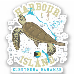 Vacances Harbour Island Bahamas Sticker Cruise