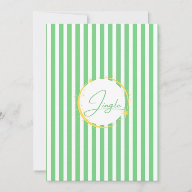 Vacances Jingle Verte & Blanc (Devant)