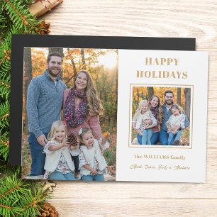 Vacances Joyeuses Or Moderne Deux photos