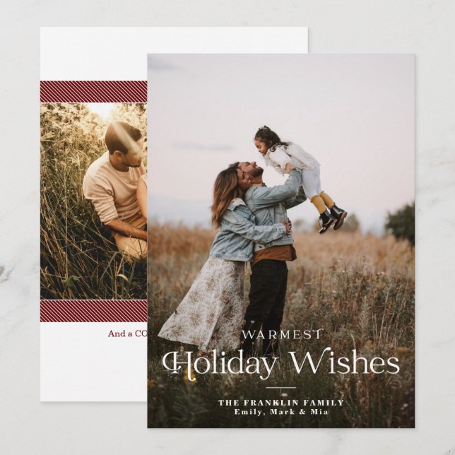 Vacances Les Plus Chaudes Wings Photo Carte Vacanc (Devant / Derrière)