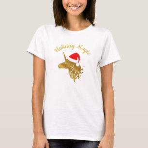 Vacances Magie Unicorn T-shirt Noël