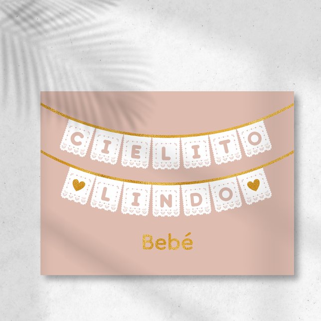 Vacances Métallisée Carte de félicitations pour bébé Cielito Lindo (Créateur téléchargé)