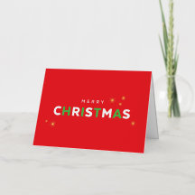 Carte de Noël simple en relief