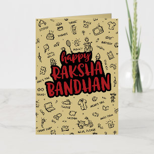 VACANCES MÉTALLISÉE CARTE DE RAKSHABANDHAN