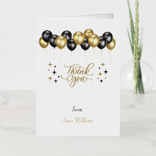 Vacances Métallisée Carte de remerciements diplômé