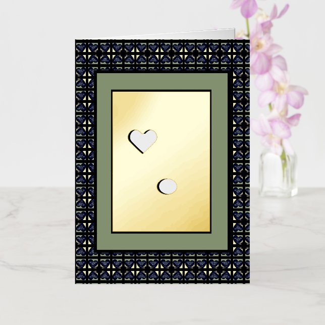 Vacances Métallisée Carte de vœux "J'adore ce que tu fais" - Adiela Ak (Orchidée)