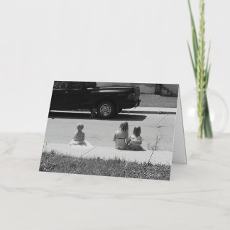 Vacances Métallisée Carte de voeux pliée Souvenirs d'été