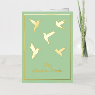 Vacances Métallisée Carte Feliz Dia De Las Madres