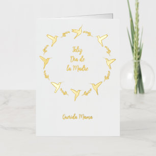 Vacances Métallisée Carte Feliz Dia De Las Madres personnalisable