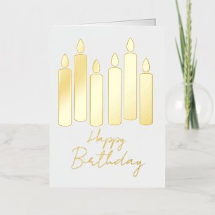 Vacances Métallisée Jolie carte de vœux d'anniversaire minimaliste mod