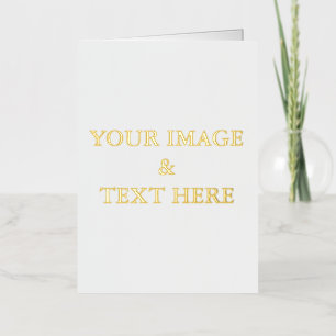 Vacances Métallisée Personnalisé Personnalisé Votre Carte De Voeux Pli