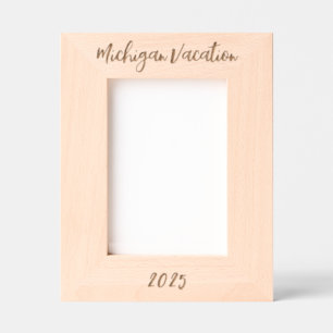 Vacances Michigan - Cadre Laser Etched