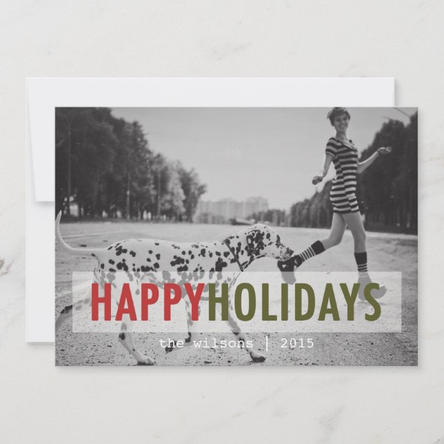 VACANCES MODERNES | CARTE PHOTO VACANCES (Devant)