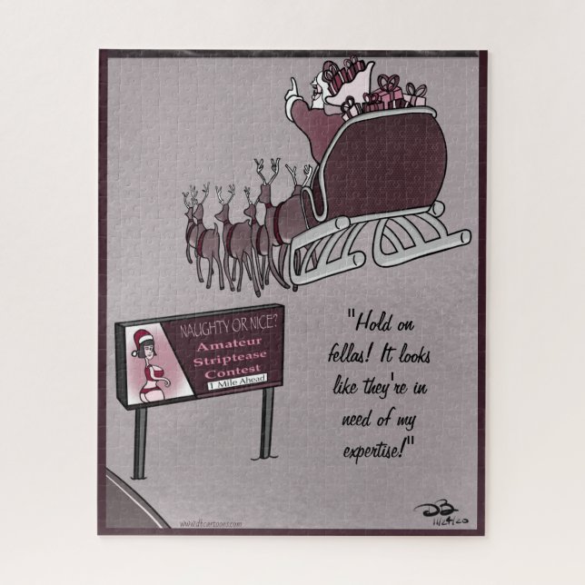Vacances Naughty ou Nice Challenger Jigsaw Puzzle (Vertical)