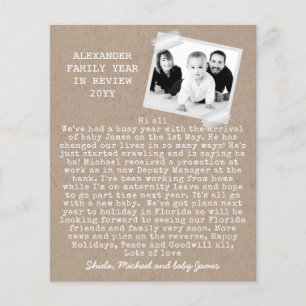 Vacances Photo Rustique Année En Revue Kraft Look