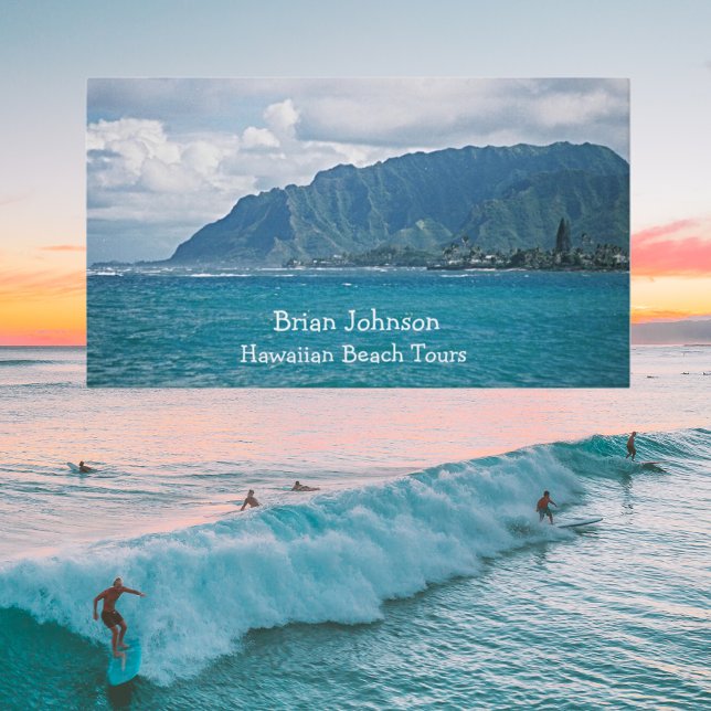 Vacances pittoresque Beach Cartes de visite person (Créateur téléchargé)