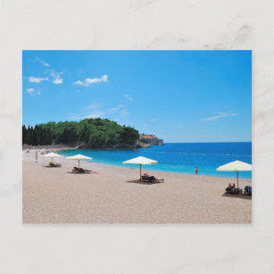 Vacances plage au Monténégro Carte postale