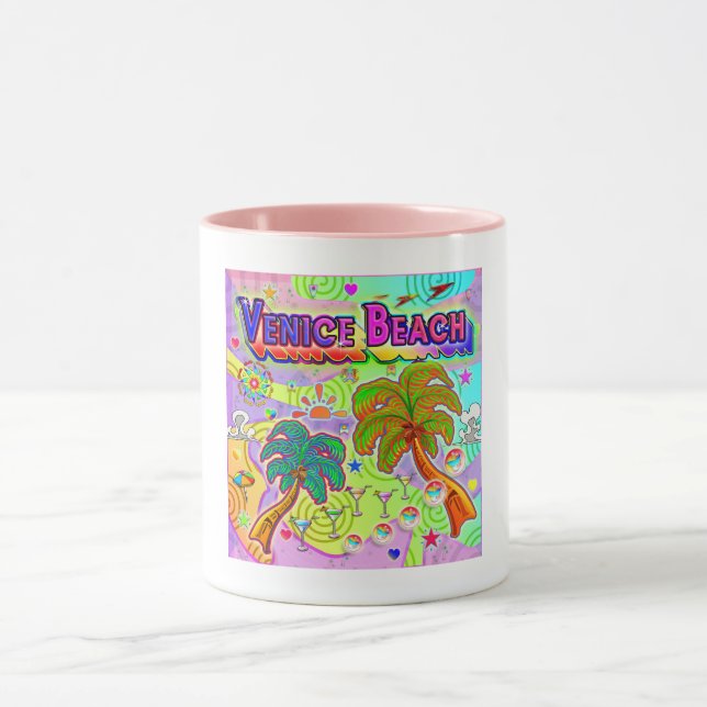 Vacances plage de Venice cible Mug (Centre)