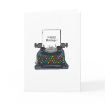 Vacances Qwerty ! Carte de voeux pliée de 5 po x 7