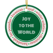 Vacances Vert/Rouge Ornement